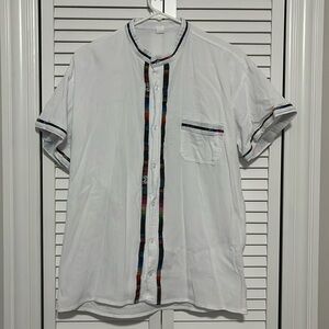 Mexican Guayabera Short Sleeve Button Down Shirt